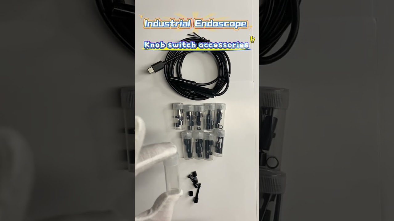 Knob switch accessories for industrial endoscopes 