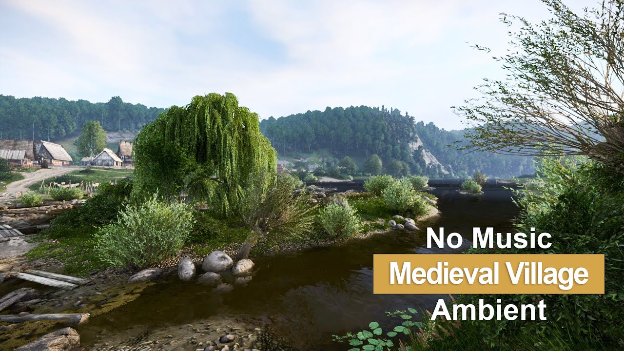A Day In The Middle Ages, Medieval Village River And Nature Ambience