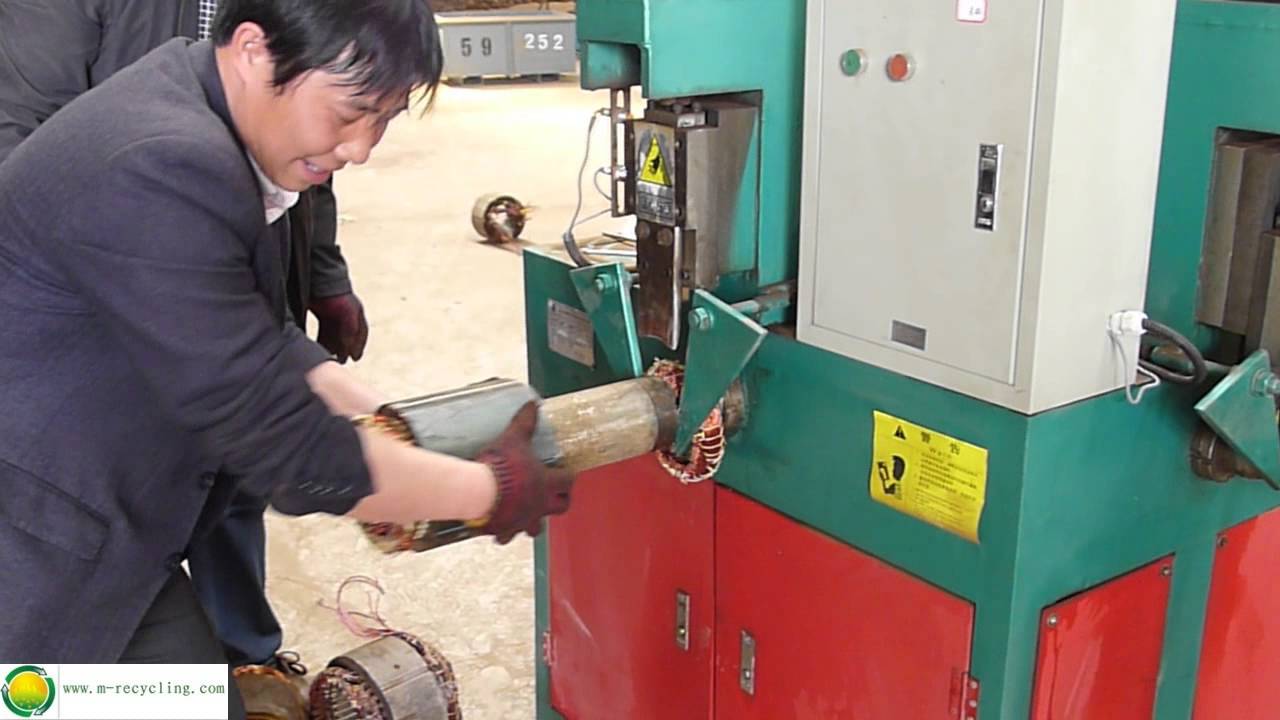 Electric Motor recycling machine WhatsApp: 0086 13606650643 E-mail: joyce@m-recycling.com