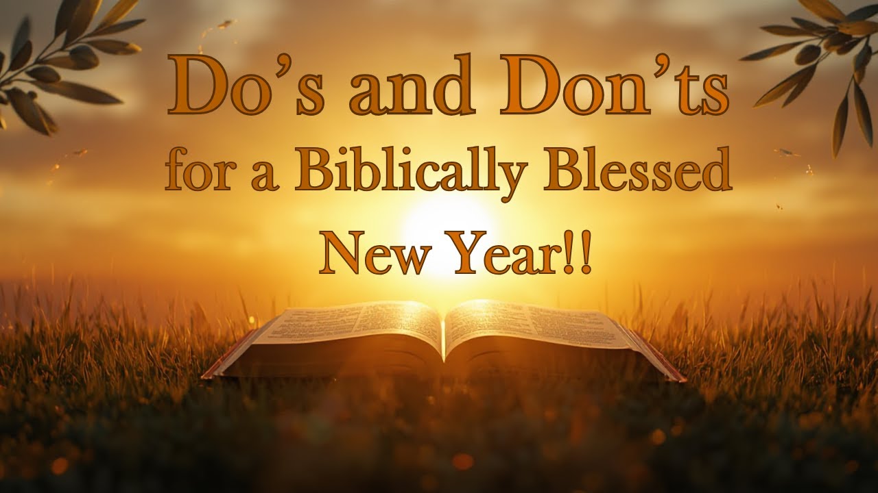 Do's & Don'ts for a Biblically Blessed New Year!!