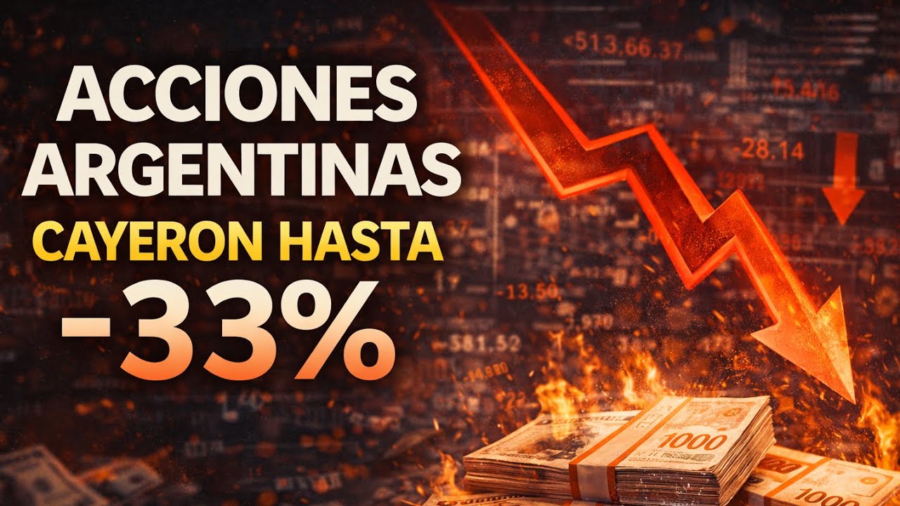 🚨URGENTE - Acciones Argentinas cayeron hasta 33%