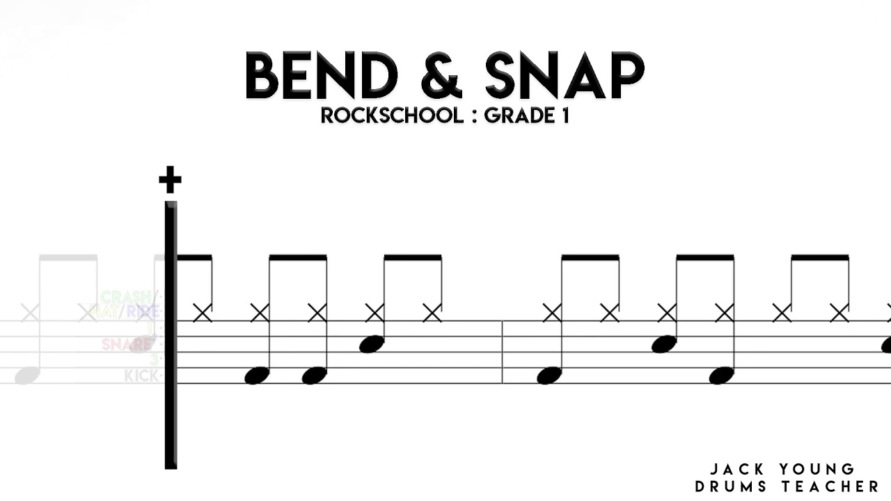 How to play Bend & Snap on Drums 🥁