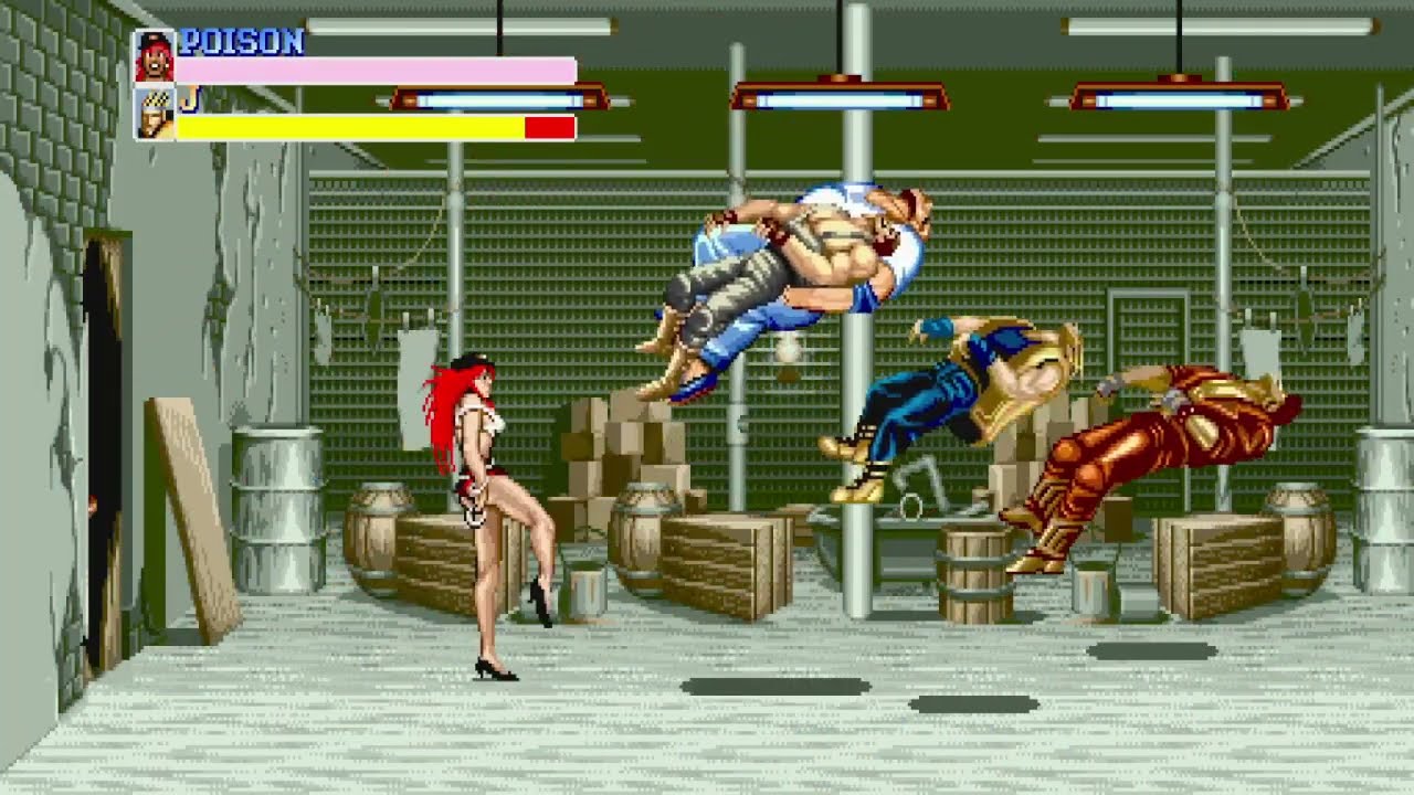 FINAL FIGHT  (ARCADE) ALL BOSS HACK EDITION POISON FULL PLAYTHROUGH