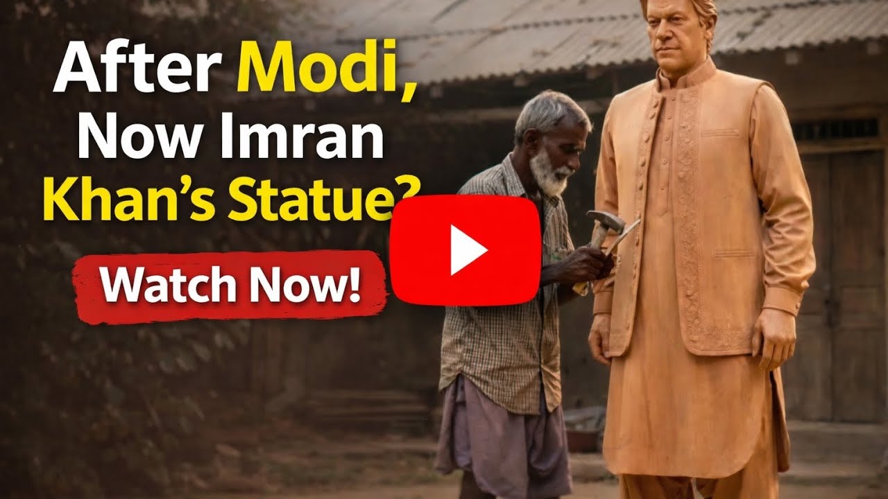 Imran Khan Statue Controversy Explained!Description:Supporters celebrate,