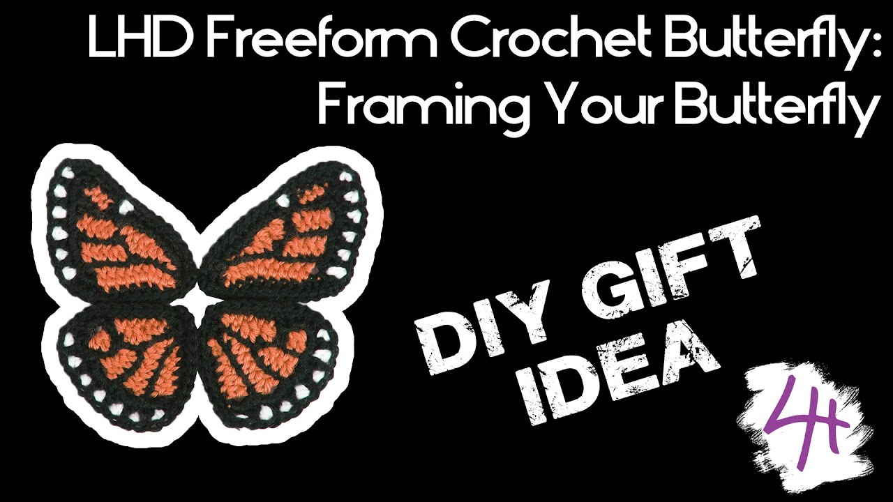 Crochet Monarch Butterfly - Easy & Affordable DIY for Framing