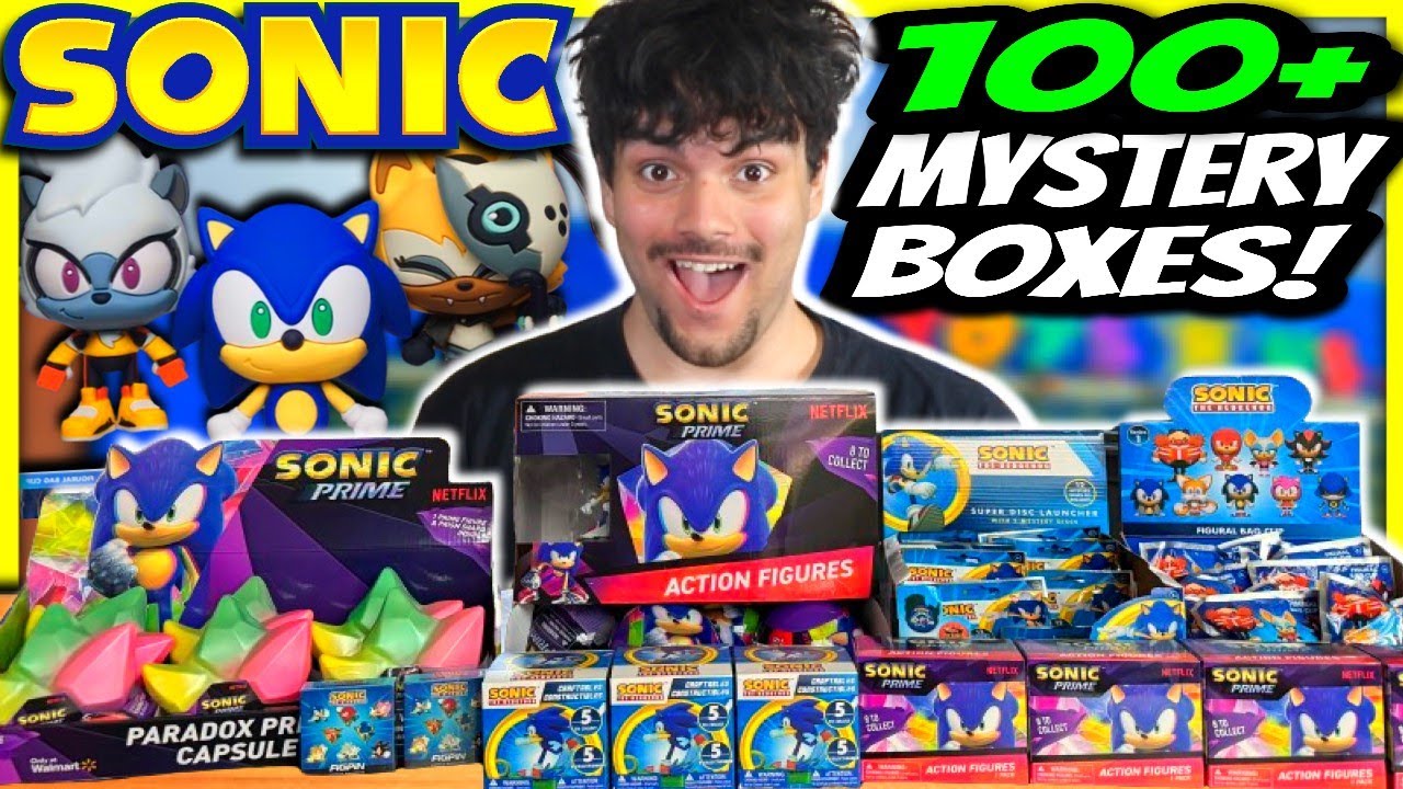 Unboxing 100 Sonic The Hedgehog Mystery Boxes!