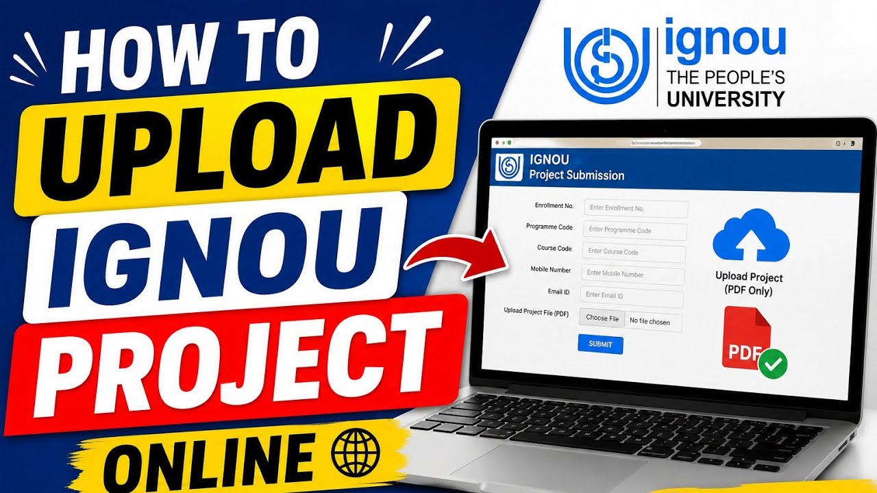 How to upload/Submit IGNOU Project/ Dissertation/Internship Report Online #Ignouproject #ignou