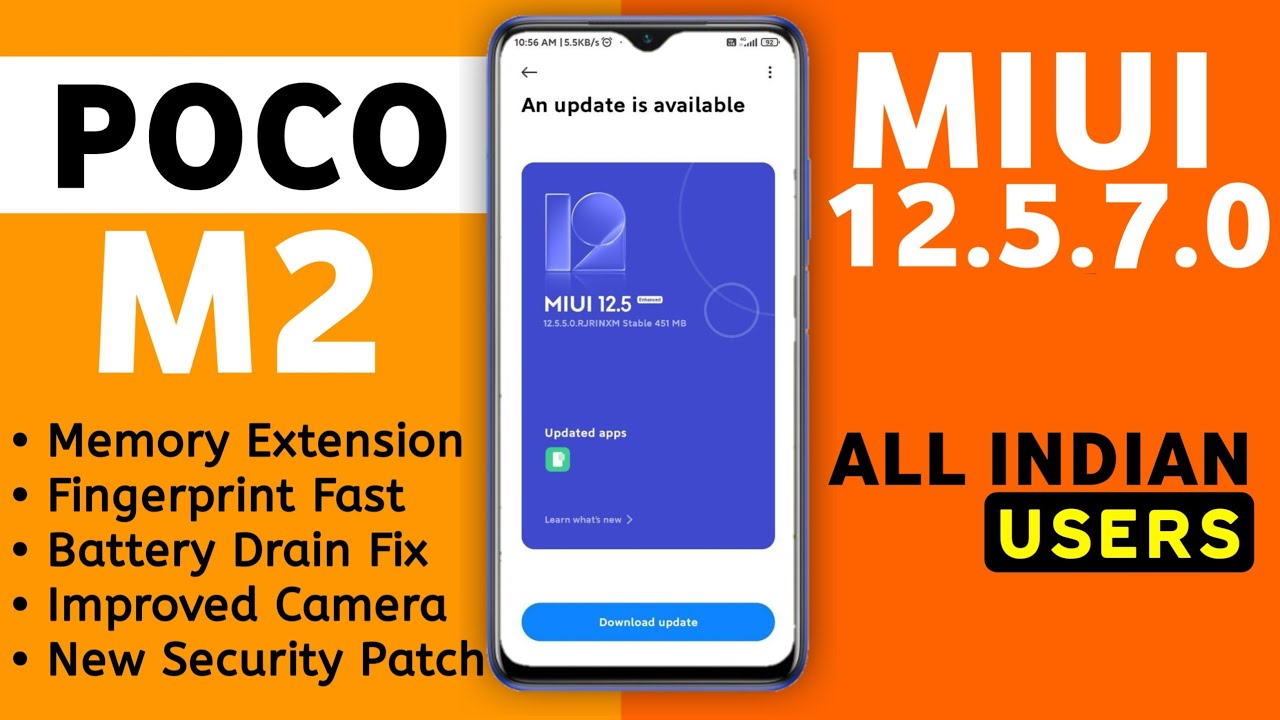 POCO M2 MIUI 12.5.7.0 New Update 2022 | Poco M2 August Update Miui 12.5.7.0 Enhanced #PocoM2 #M2