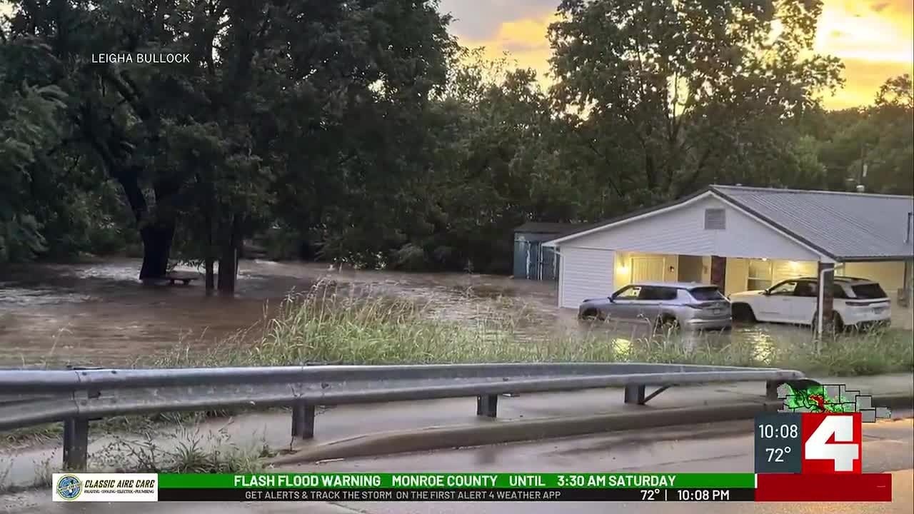 Video and images of historic flooding in Reynolds and Crawford counties