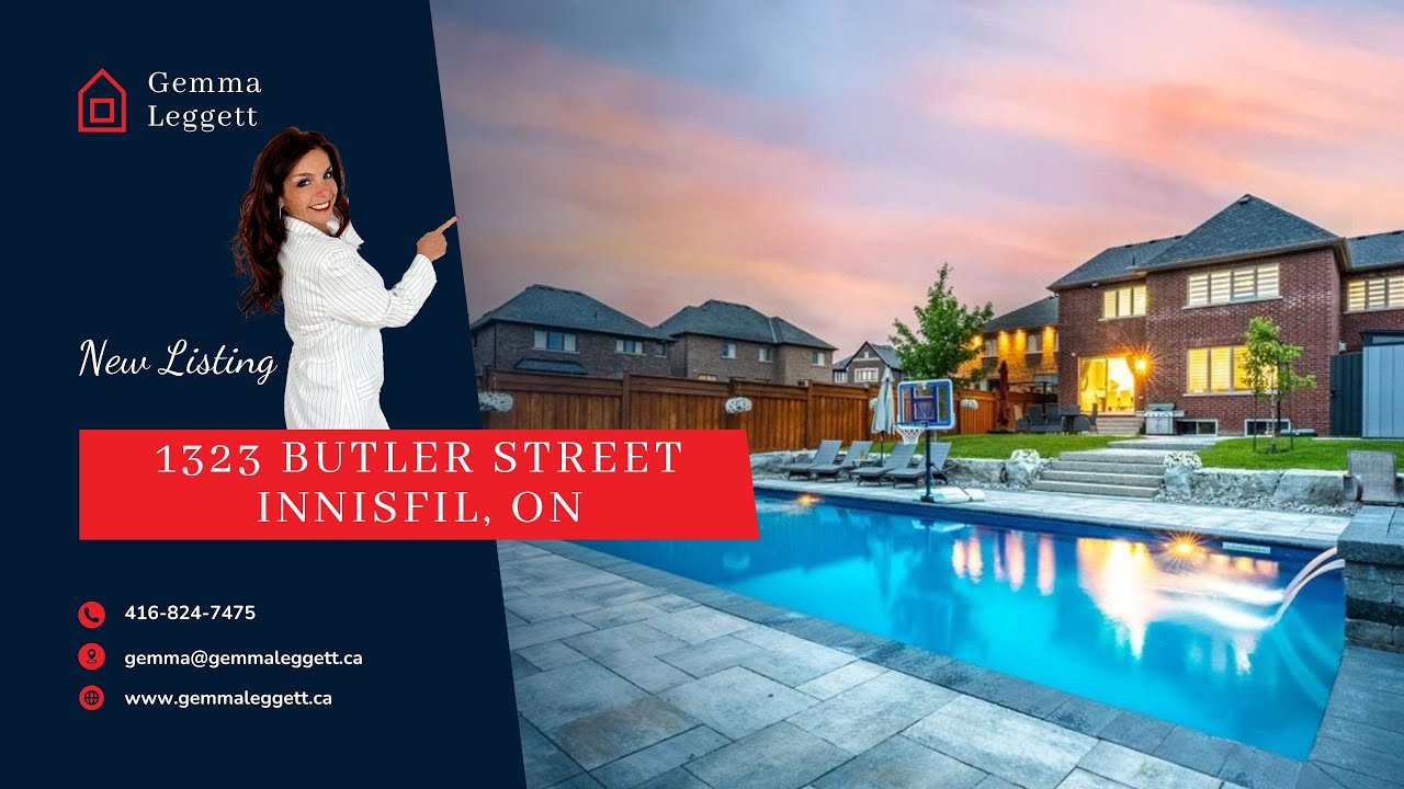 🏠 NOW SOLD - 1323 Butler Street, Innisfil Ontario, Luxury Home, Gemma Leggett 🏠