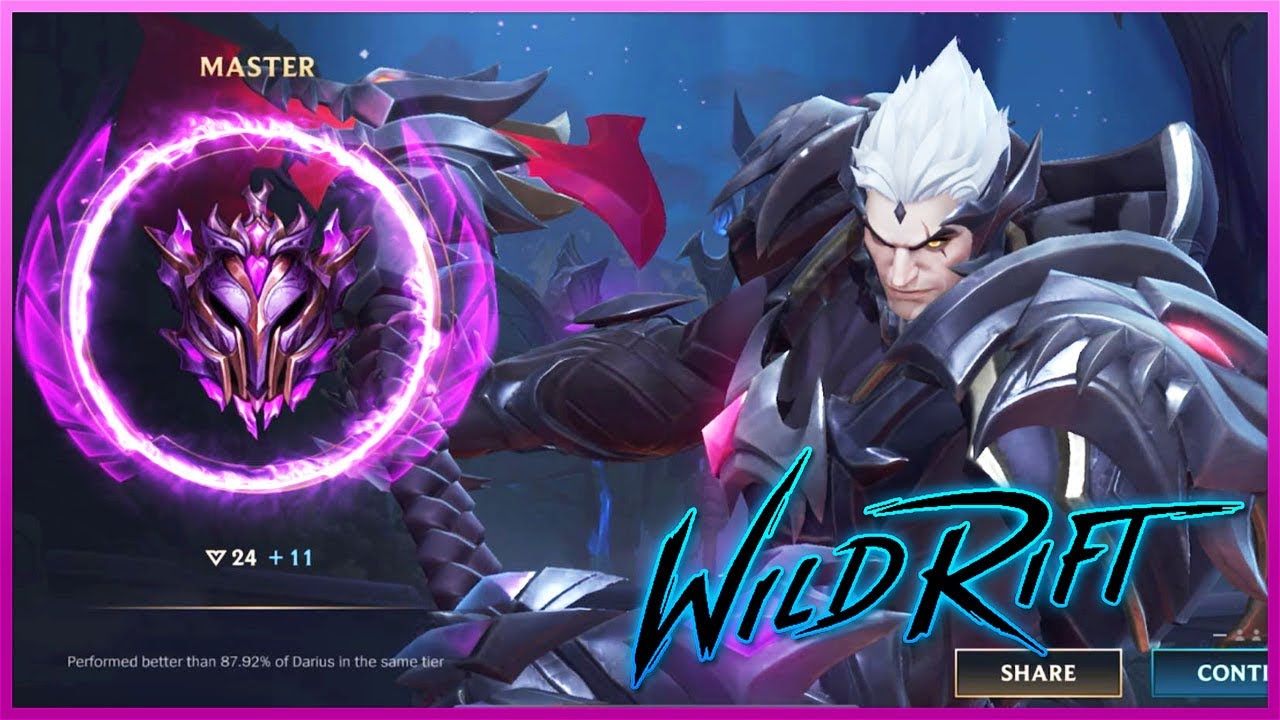 DARIUS MAIN ROAD TO MASTER | BARON LANE GAMEPLAY | WILDRIFT