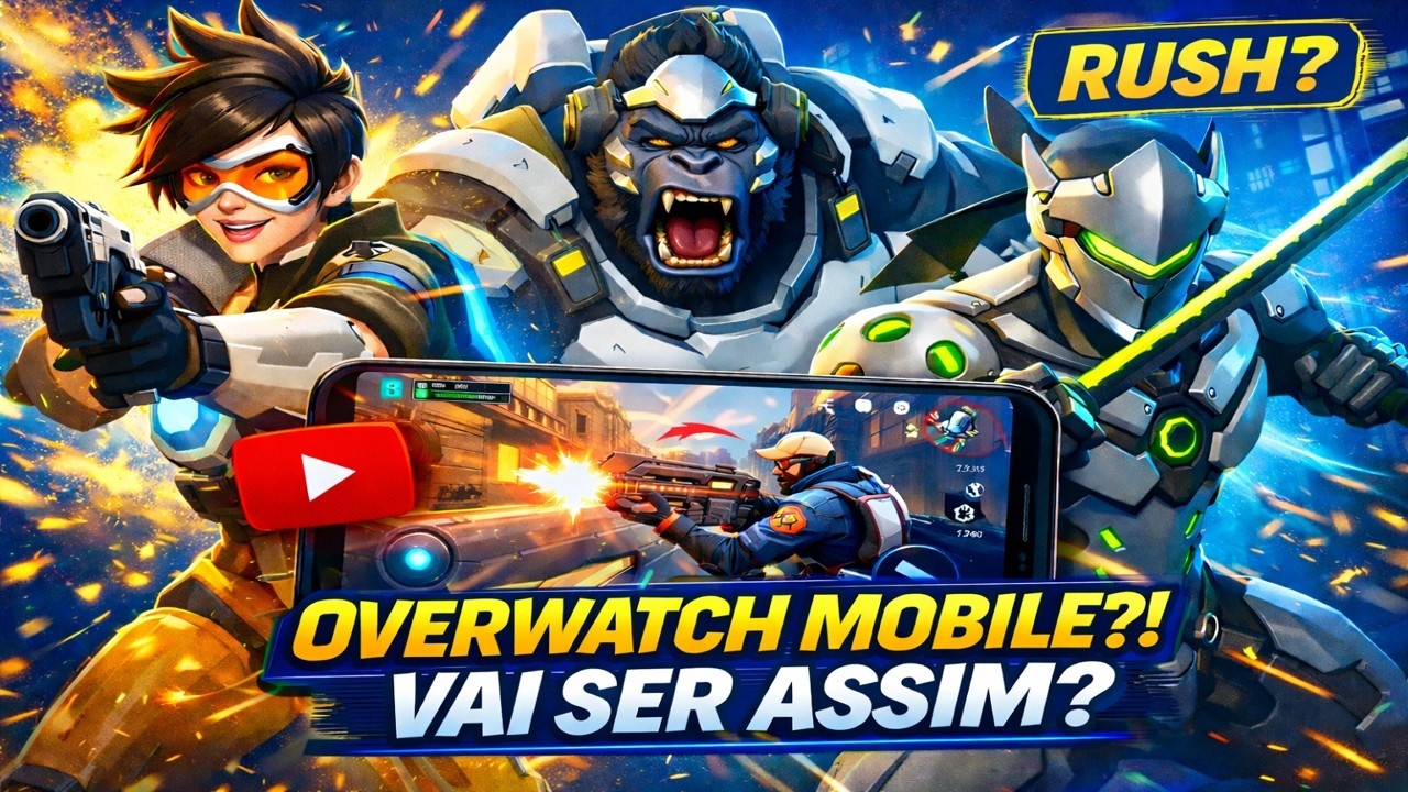 OVERWATCH NO CELULAR VAI SER ASSIM ?!😱