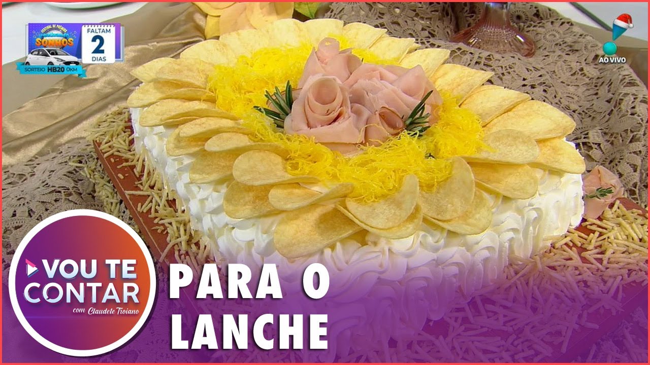 Bolo Salgado: receita é feita com pão de ló
