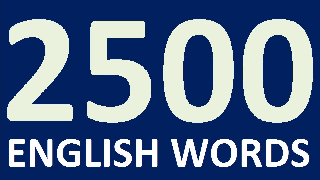 2500 ENGLISH WORDS for speaking English fluently - how to Learn English speaking easily