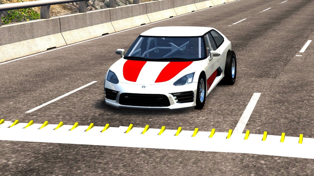 Spike Strip High Speed Crashes #3 – BeamNG Drive