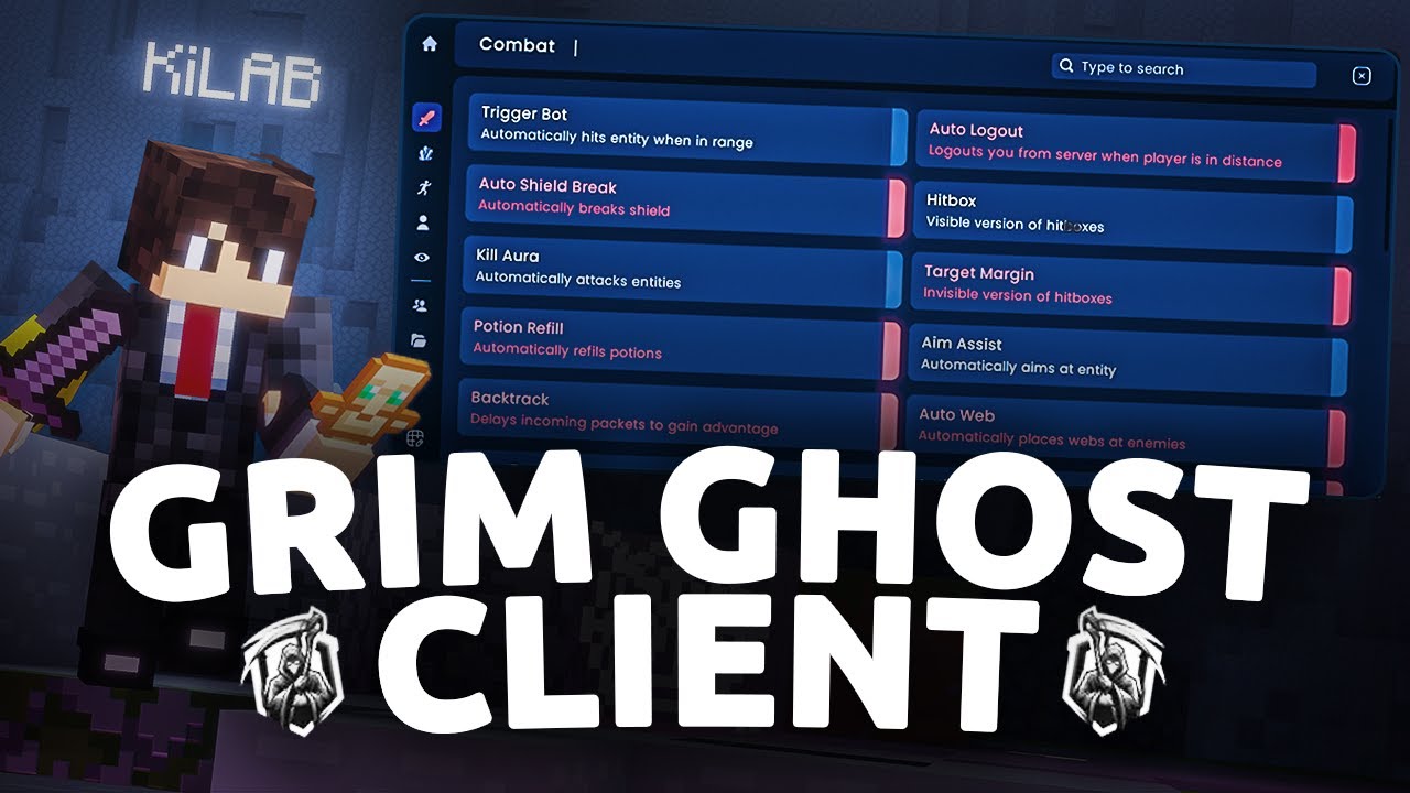 Grim Ghost Client For Minecraft 1.21.1 - Complete Client Overview - Episode #60