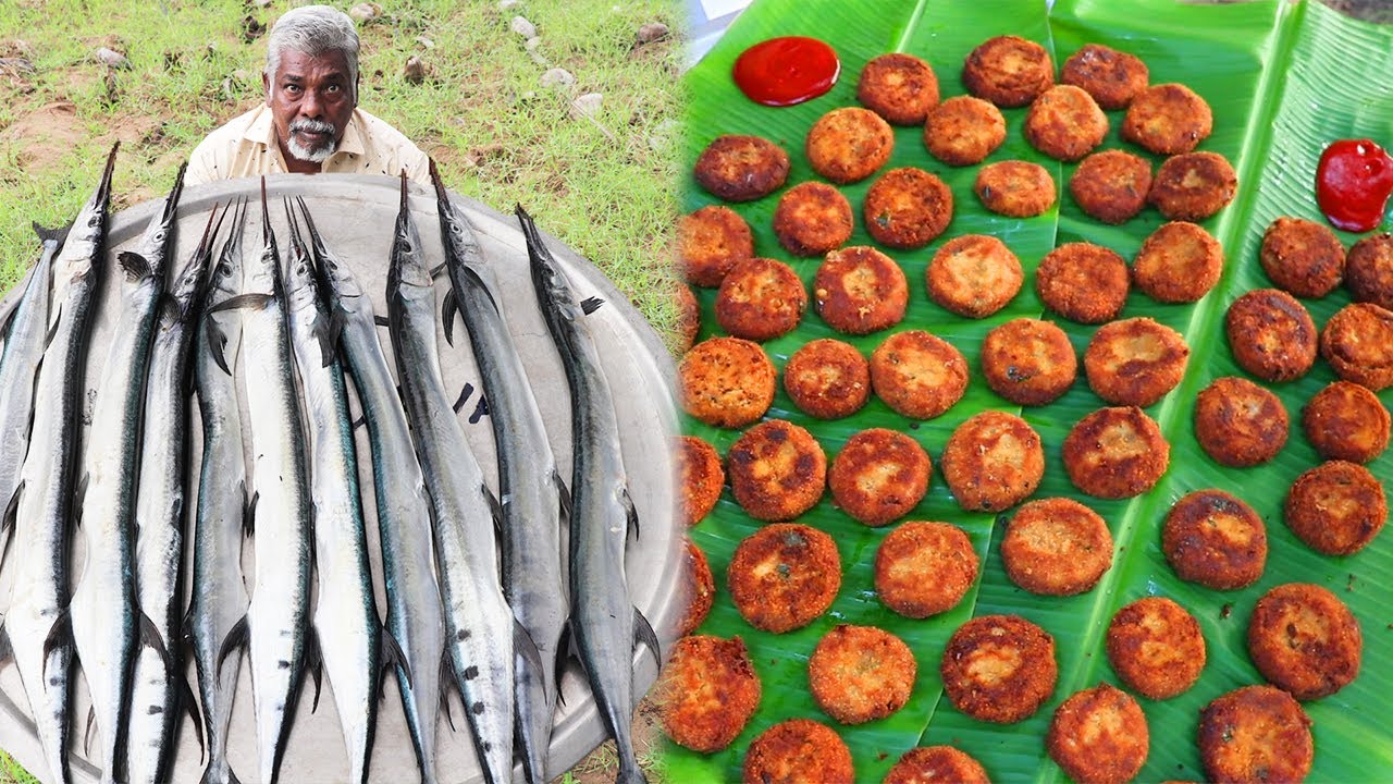 FISH CUTLET | Dad's making fish cutlet recipe | crispy fried fish cutlet cooking in village