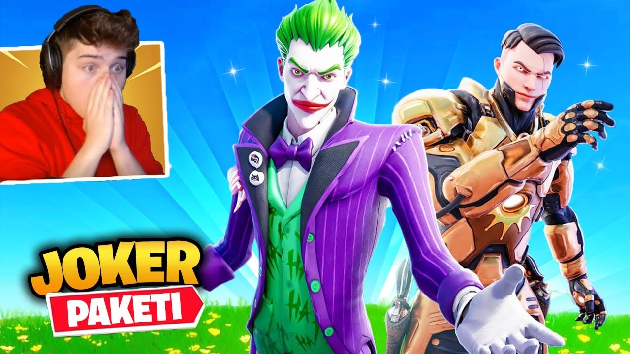 Yeni *JOKER* Skini Erkenden Aldım !! (Türkçe Fortnite)