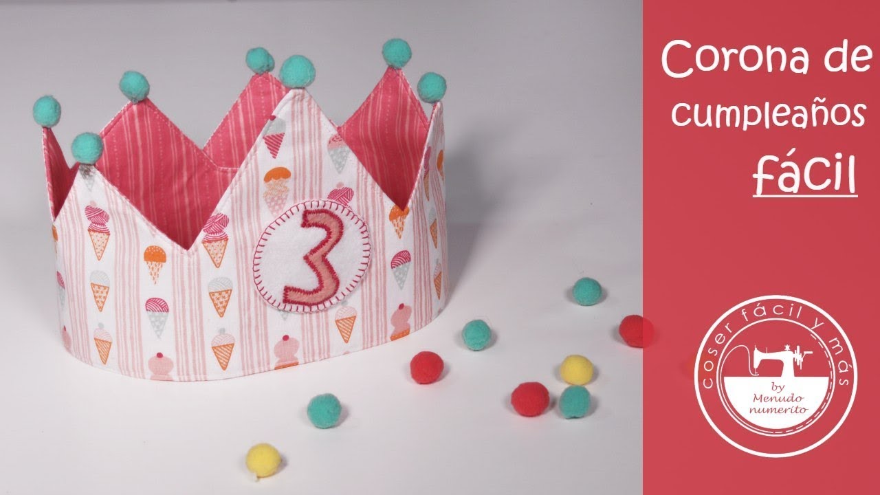 Corona de cumpleaños fácil