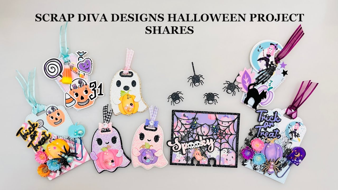 Scrap Diva Designs Halloween Project Shares #projectshare #scrapdivadesigns @ScrapDiva29 #papercraft
