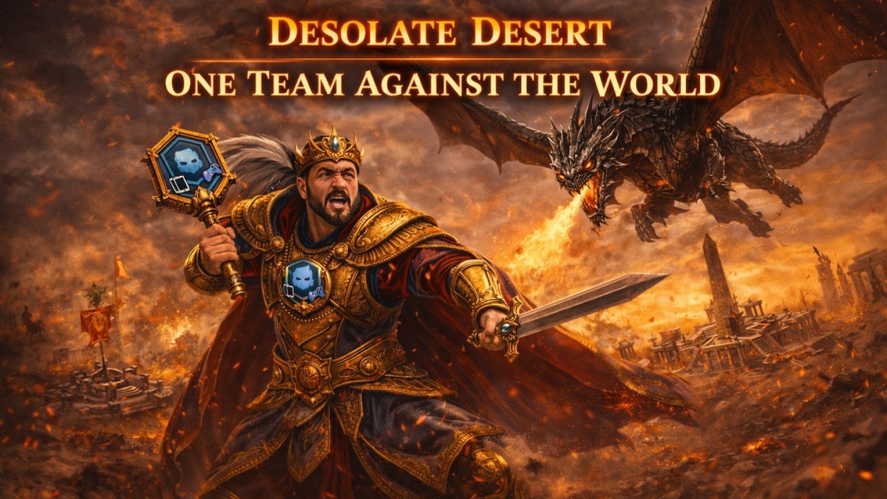 ONE TEAM AGAINST THE WORLD | DESOLATE DESERT | LIVE BATTLE| Age of Empires Mobile