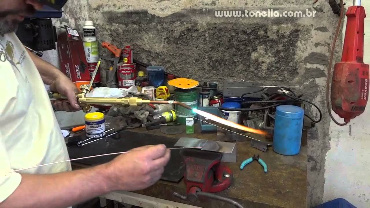 Tonella  - uso BASICO do maçarico oxi acetileno