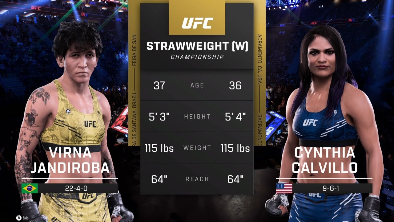 EA Sports UFC 5 Gameplay Virna Jandiroba vs Cynthia Calvillo