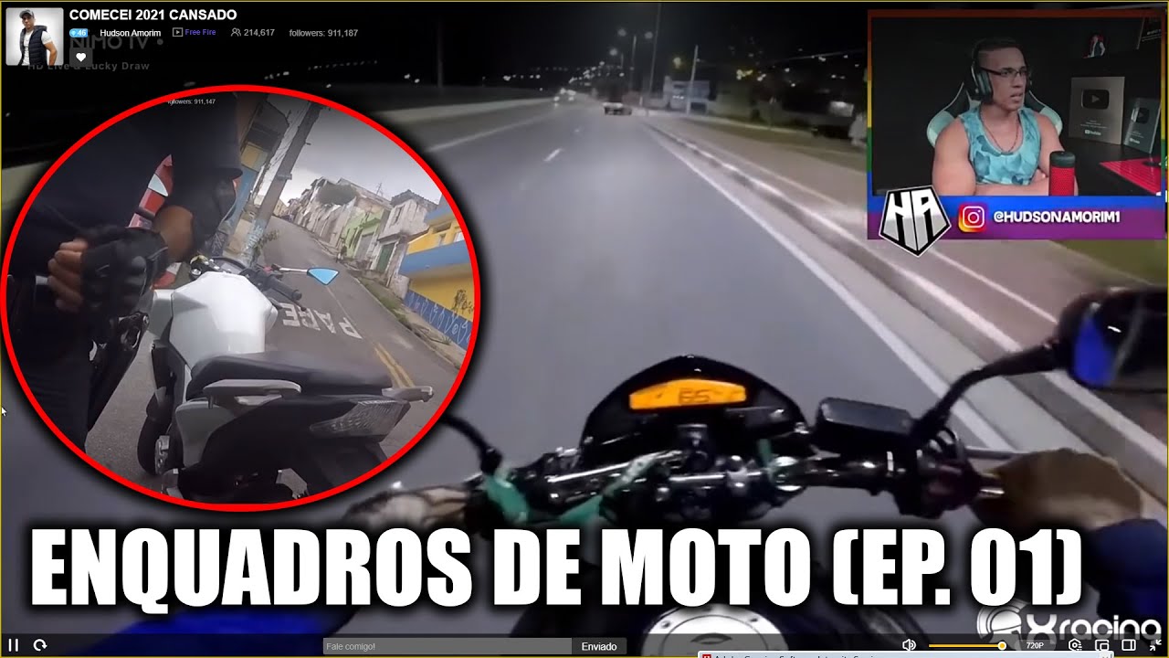 HUDSON AMORIM REAGINDO ENQUADROS DE MOTO (EP. 01)