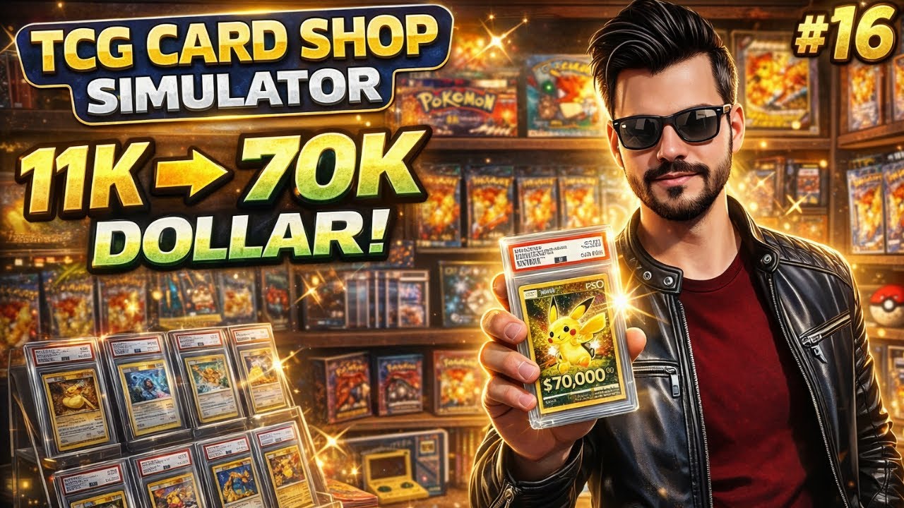 💎 11.000$'DAN 70.000$'A! Kart Açma Makinesi Coştu! | TCG Card Shop Simulator POKEMON MODU #16