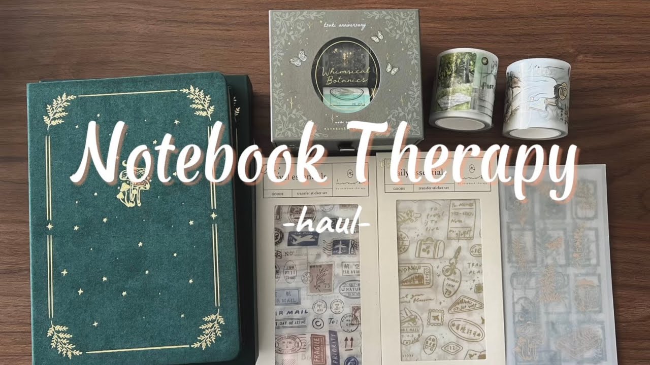 ~unboxing~ notebook therapy: Whimsical Botanics collection tsuki anniversary