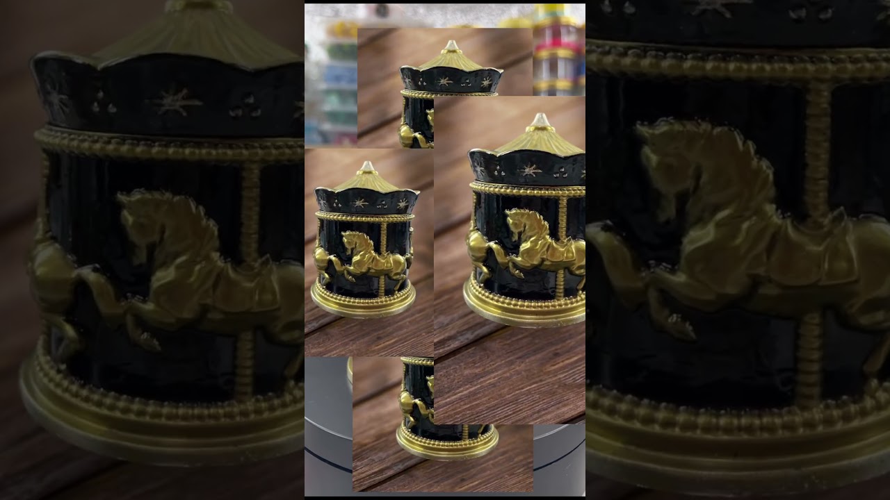 A beautiful Resin jar in black & golden colors#shortvideo