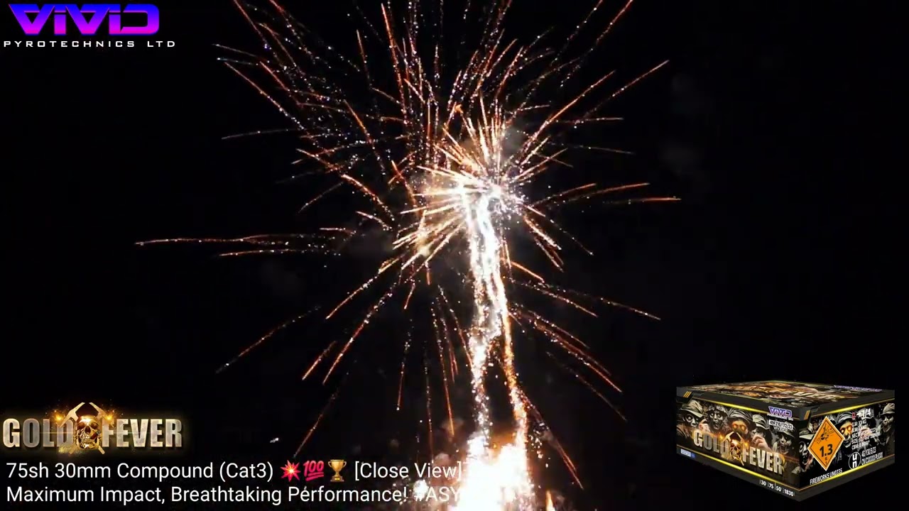 Gold Fever from Vivid Pyrotechnics @fireworkcrazy #fireworkcrazy ​