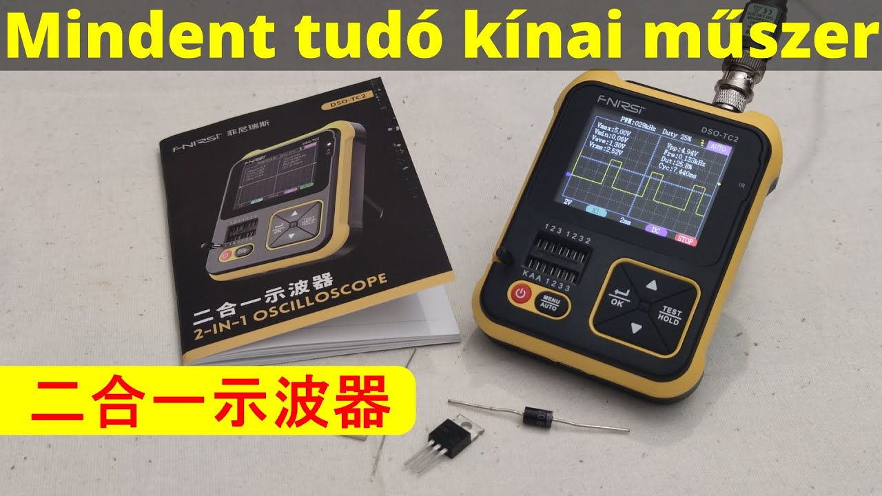 Mindent tudó kínai műszer - 二合一示波器