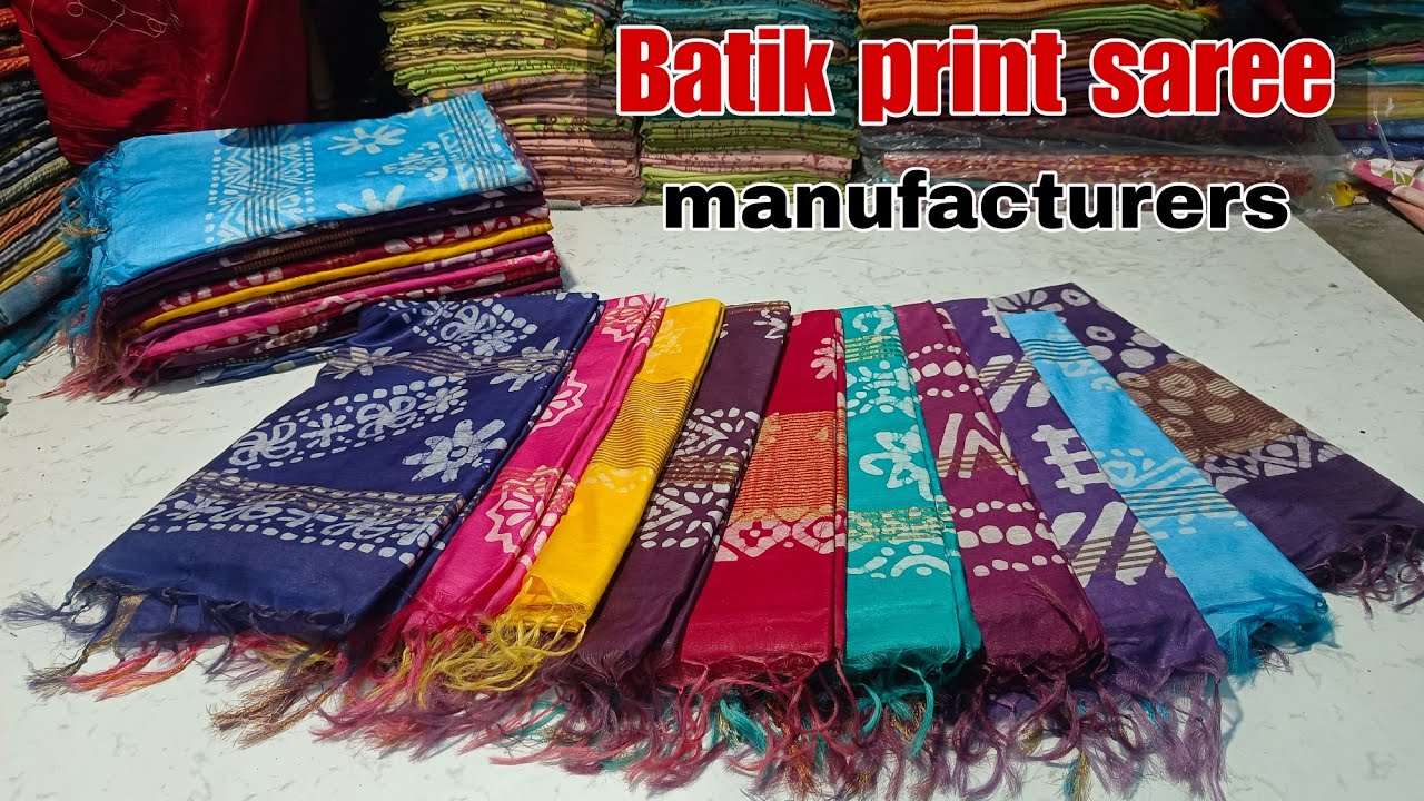 batik print sarees manufacturer | batik saree wholesale| silk batik sarees #batikprintsarees #silk