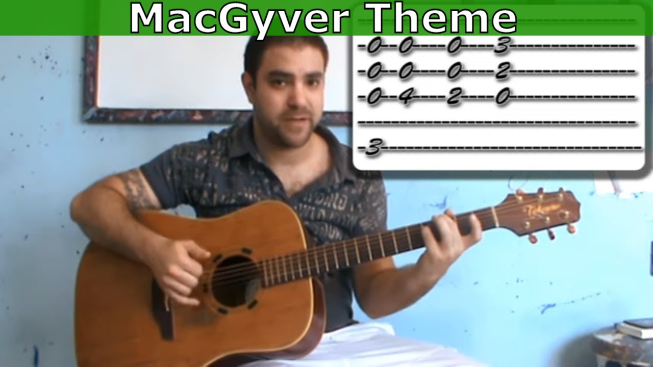 Tutorial: MacGyver Theme - Fingerstyle Guitar w/ TAB