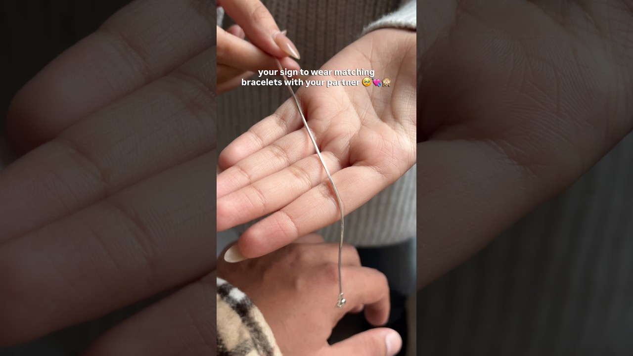 Your sign to wear this with your partner | silver,bracelet,couples,gift ideas,permanent jewelry,love