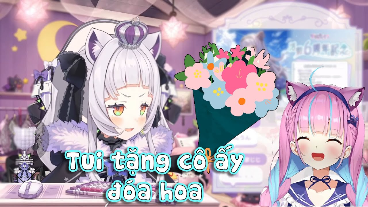 Shion tặng Aqua hoa trong ngày Aqua tốt nghiệp và câu chuyện sau hậu  trường [Hololive Vietsub]