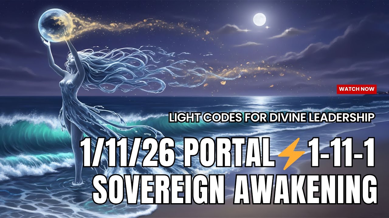 1/11/26 Portal Activation⚡1-11-1 Sovereign Awakening | Starseed Light Codes for Divine Leadership