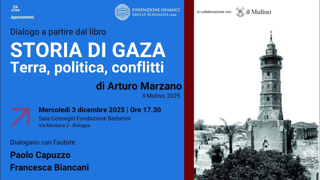 Dialogo a partire dal libro Storia di Gaza di Arturo Marzano