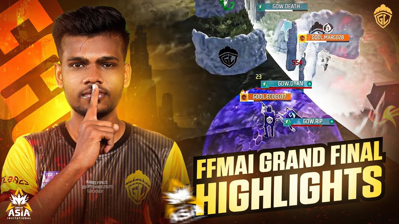 FFMAI GRAND FINALS HIGHLIGHTS | GODLIKE ESPORTS💛 | ECOECO🇮🇳