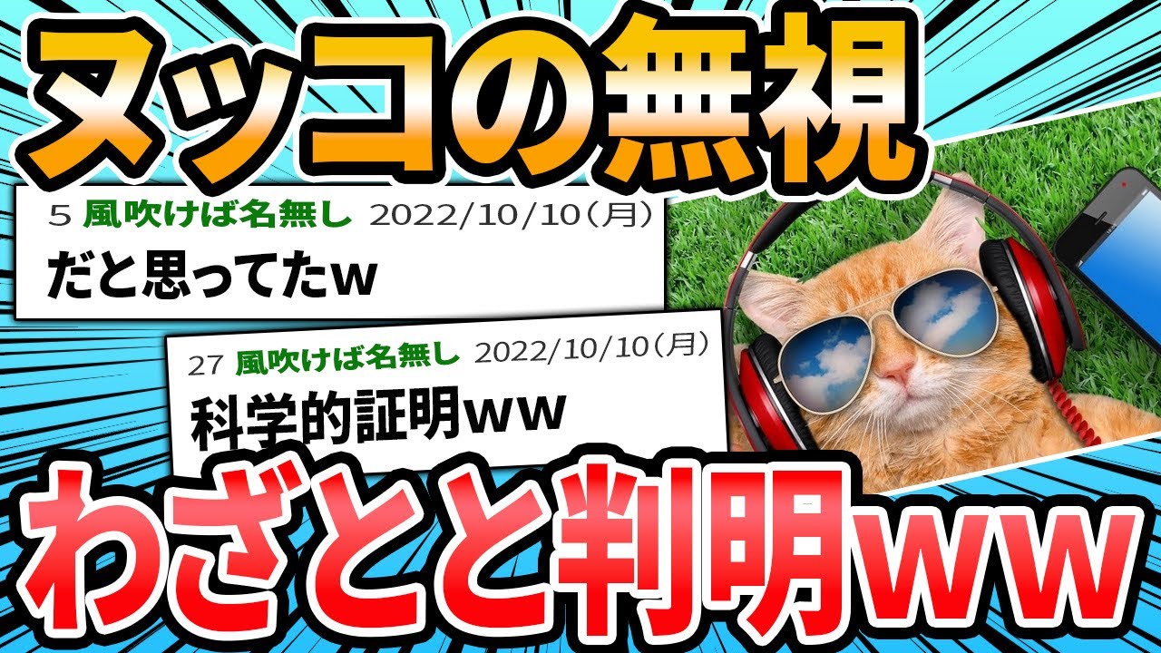 【悲報】ネコ、わざと飼い主からの呼びかけを無視していた【2ch面白いスレ】