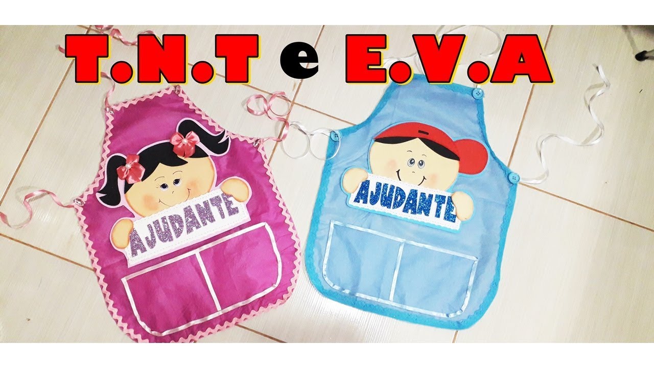 DEPIN Avental de ajudante de T.N.T e E.V.A - Tia Érika| Erik'artes