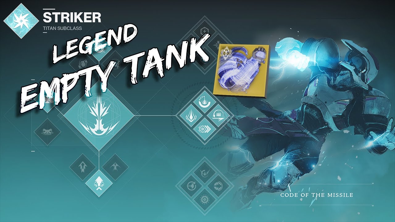 Legend Empty Tank for New Exotic, No backup plans.