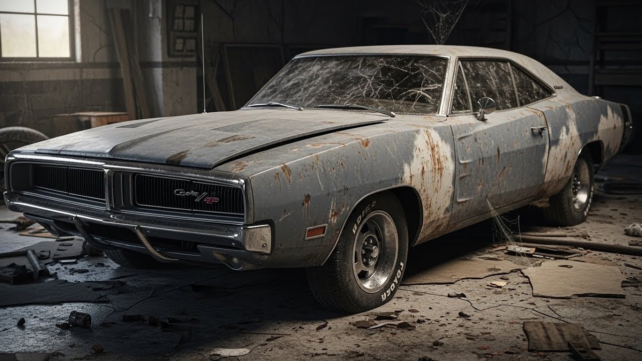 ASMR Car Restoration Full Rebuild of Dodge Charger R/T 1970 from Abandoned Condition to Looking New