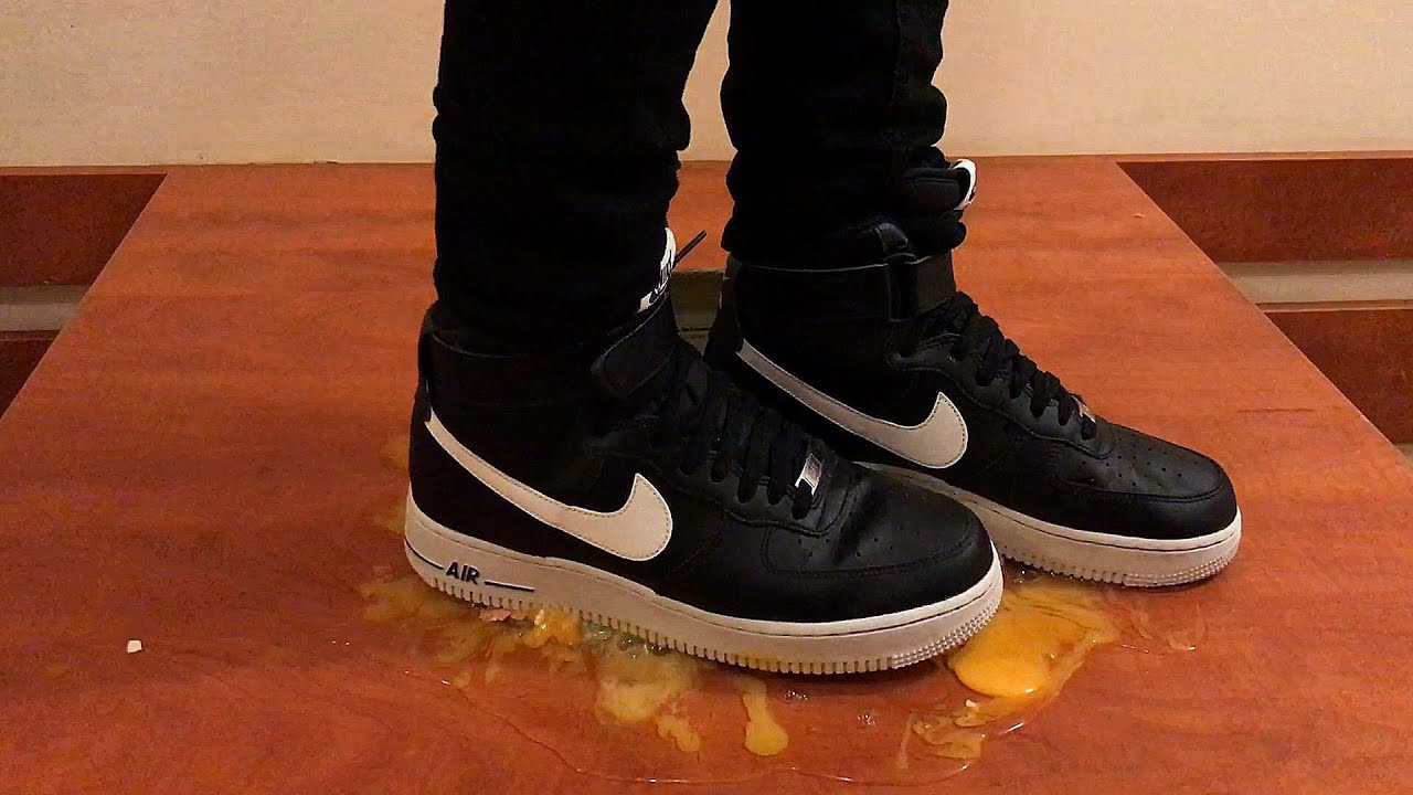 Vans & Nike AF 1 crushing eggs and yoghurt