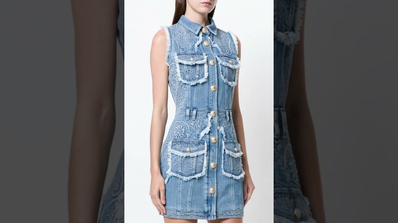 Bodycon Denim Mini Dress 🔥 Trendy & Stylish Outfit Idea for Girls #fashion #denim