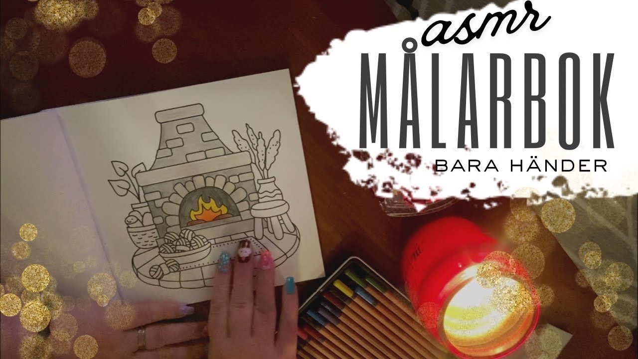 ASMR på svenska: Färglägger med kritpennor ✏️❤️