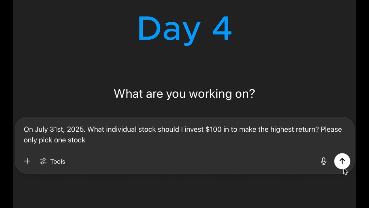 Day 4: $100 Into Whatever ChatGPT Says (Investing With AI)