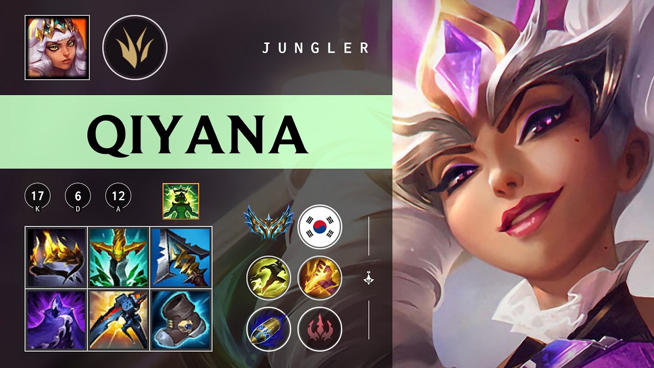 Qiyana Jungle vs Ambessa - KR Challenger Patch 26.05