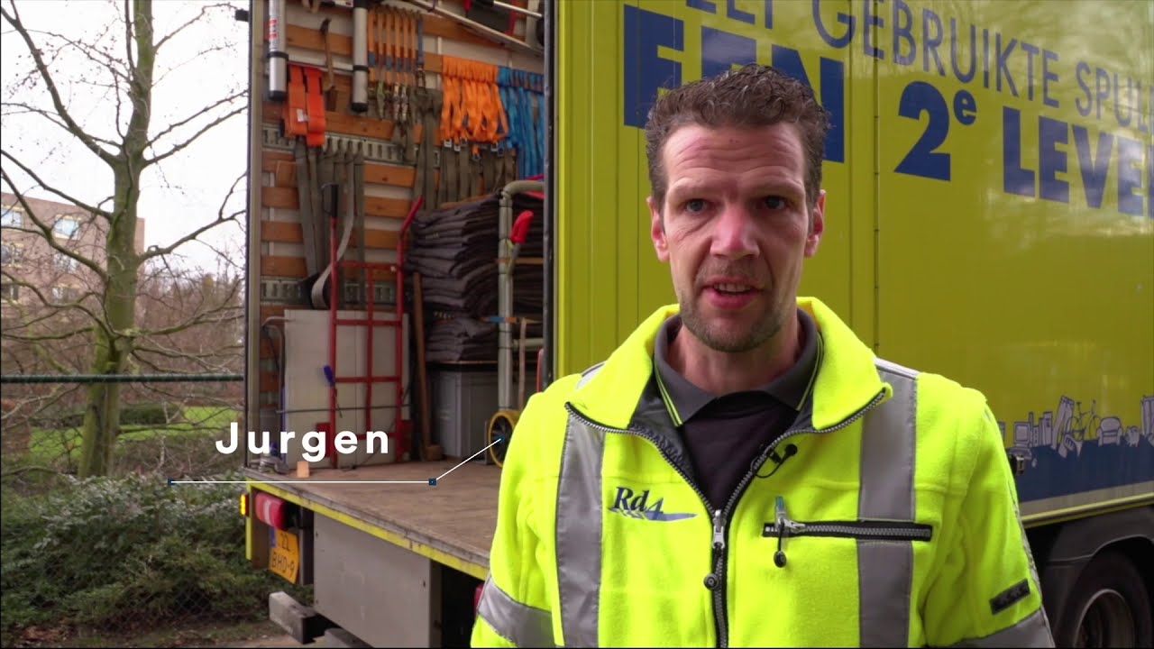 Week van de Afvalhelden: Jurgen is chauffeur bij de inboedelservice